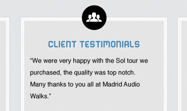 website design for startup Madrid Audio Walks